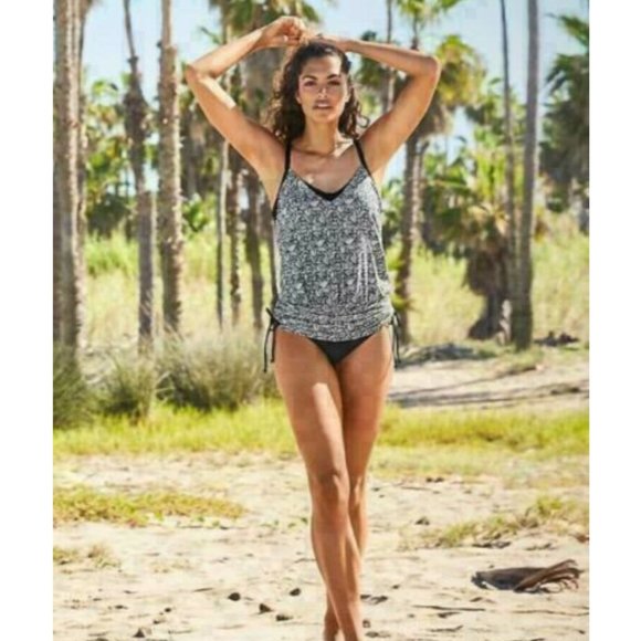 Athleta Other - NWT Athleta Bra Sized Laguna Side Scrunch Convertible Tankini Top Swim Dress